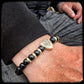 Rugby Club Toulonnais RCT Gold and Onyx Pearl Bracelet