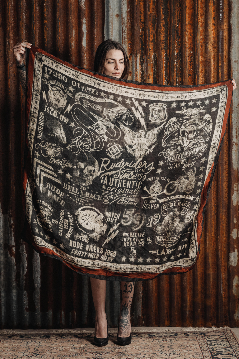 RUDE RIDERS ROOTS scarf 