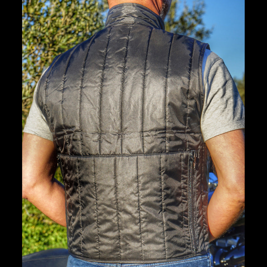 Gilet Biker col haut