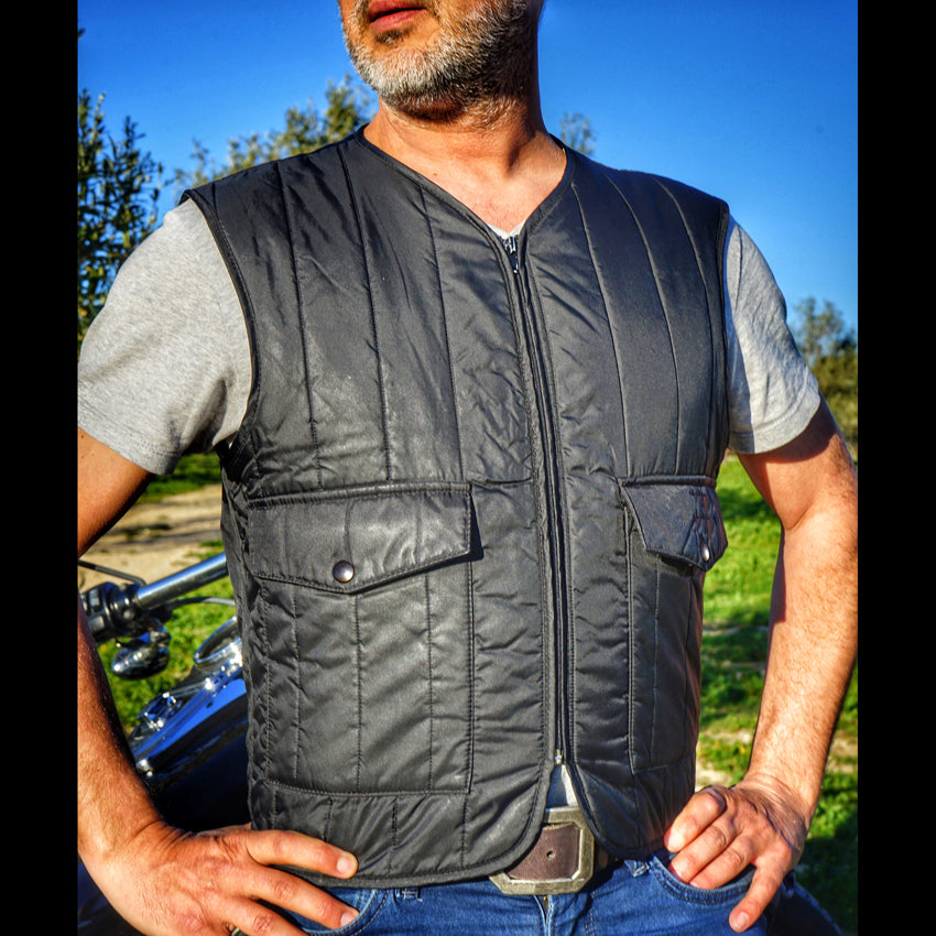 Gilet Biker col bas