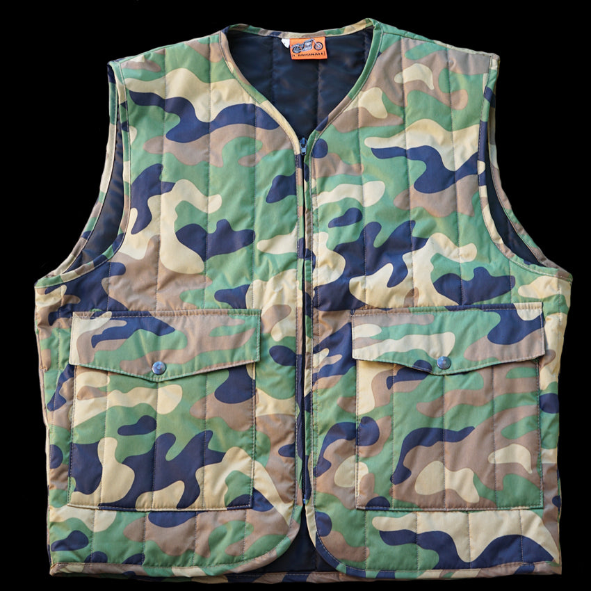 Gilet Biker col bas Camouflage