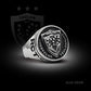 Bague Rugby Club Toulonnais RCT Chevalière Acier