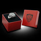 Bague Rugby Club Toulonnais RCT Chevalière Acier