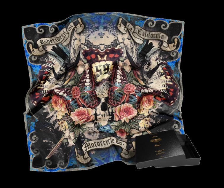 Foulard RUDE RIDERS SKULL & ROSES